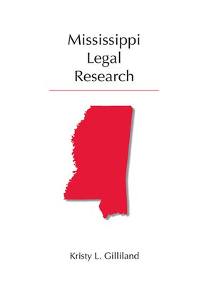 cover image of Mississippi Legal Research